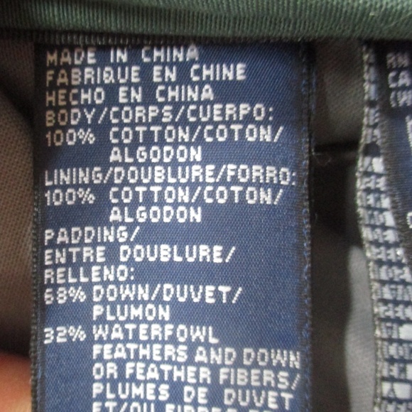 Tommy Hilfiger Vintage Y2K Puffer Vest Mens XL Green Full Zip Winter Down Filled - Picture 9 of 11